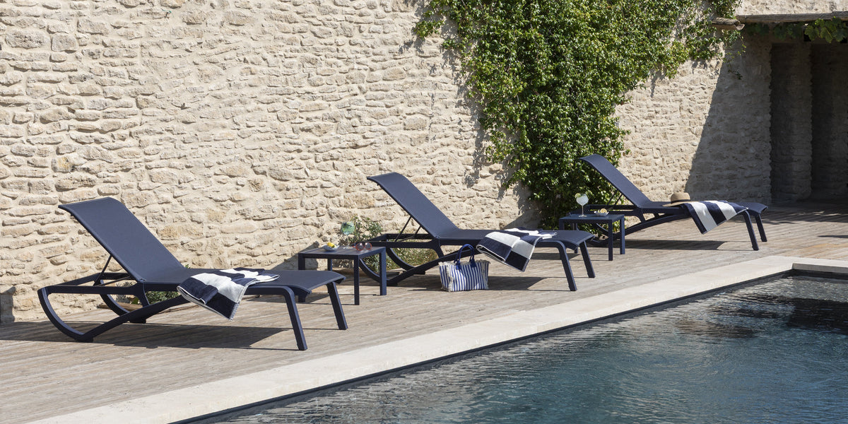 Bains de soleil toile textile PVC