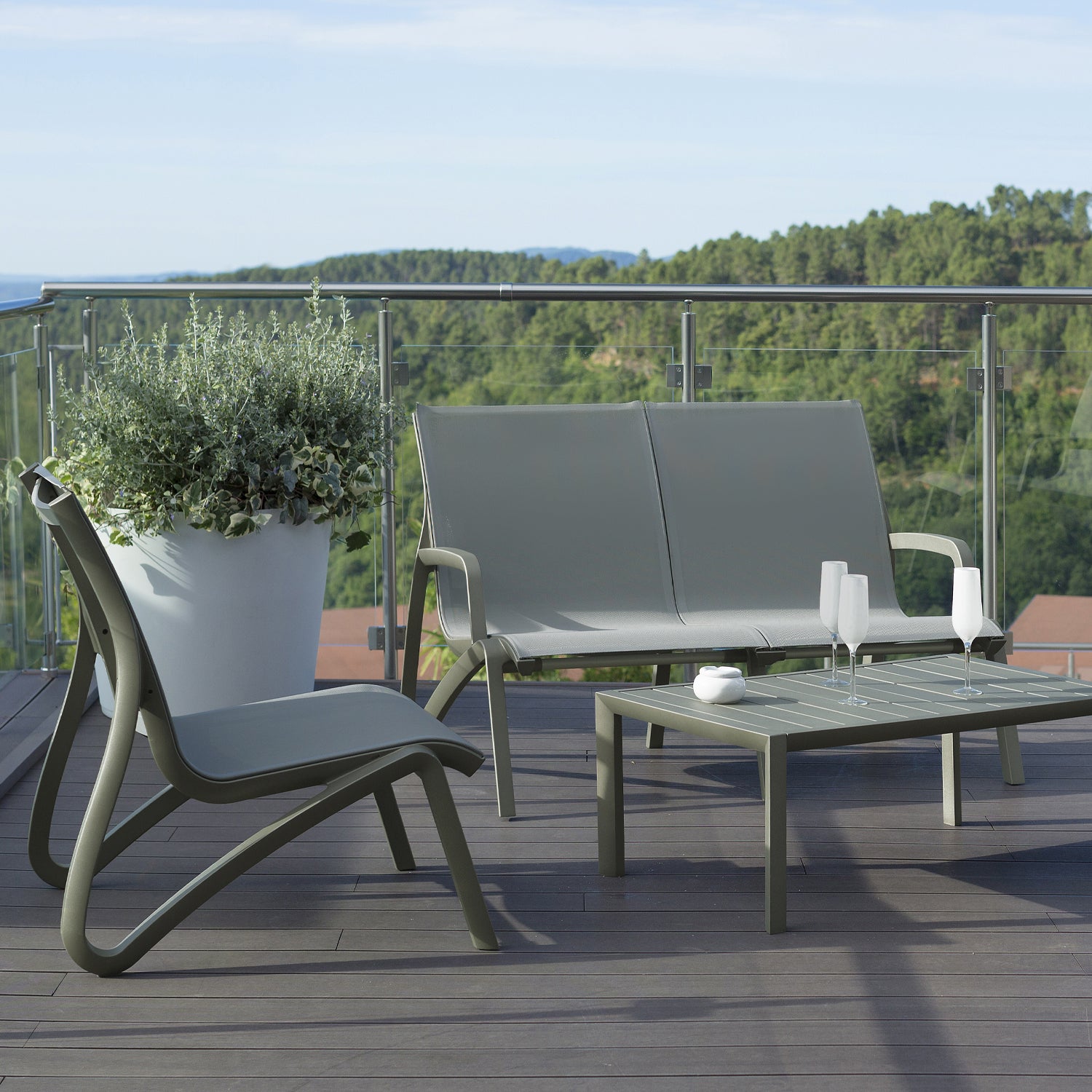 Canapé Sunset Conversationnel 2 places Green Edition