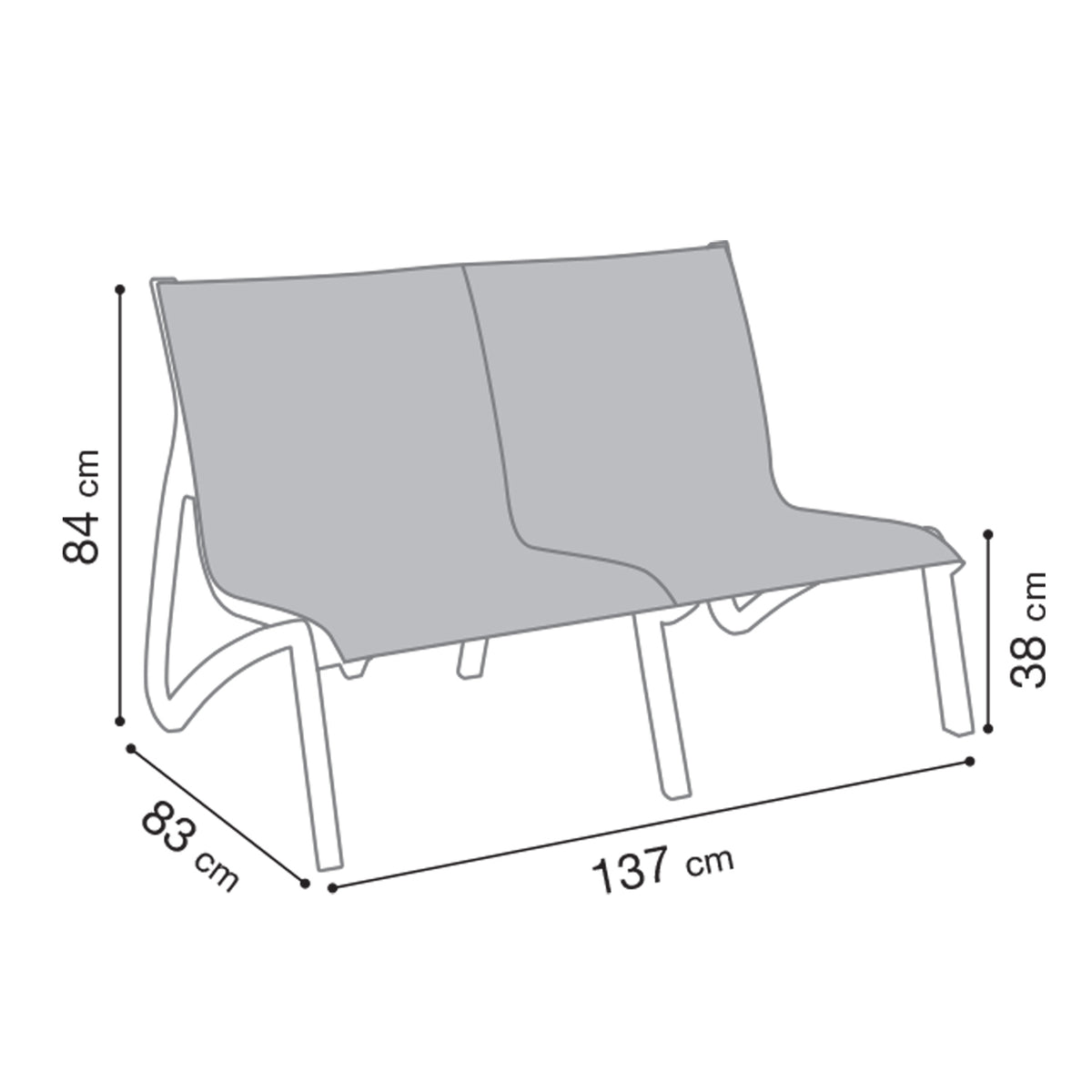 Lot de 2 accoudoirs pour fauteuils bas, canapé