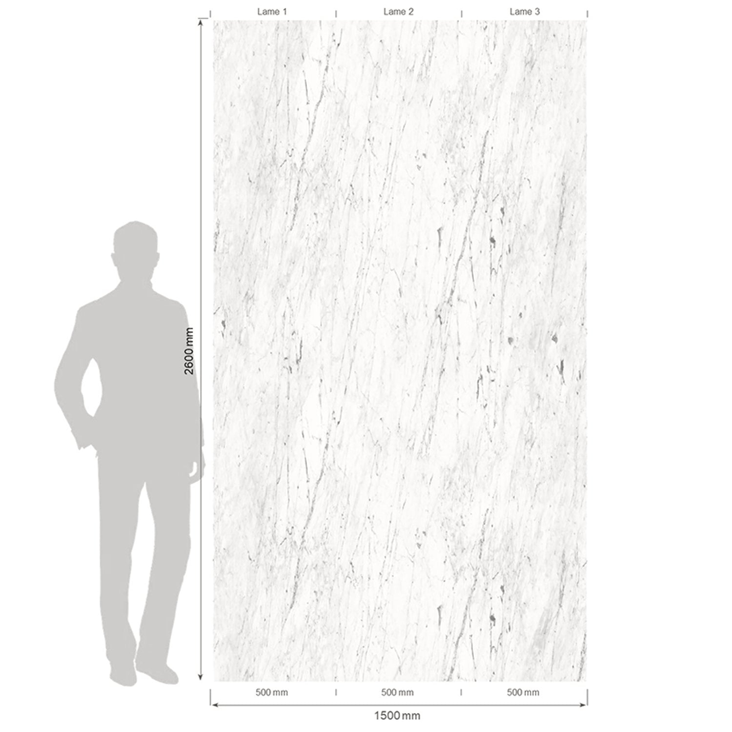 Element 3D Bianco Spino wall panel