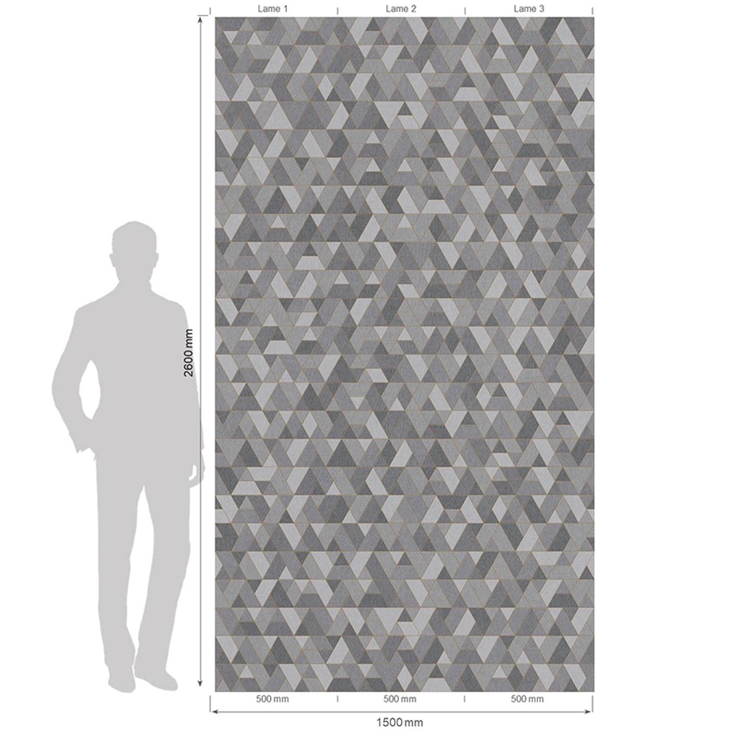 Revêtement mural Element 3D Flannel Prism