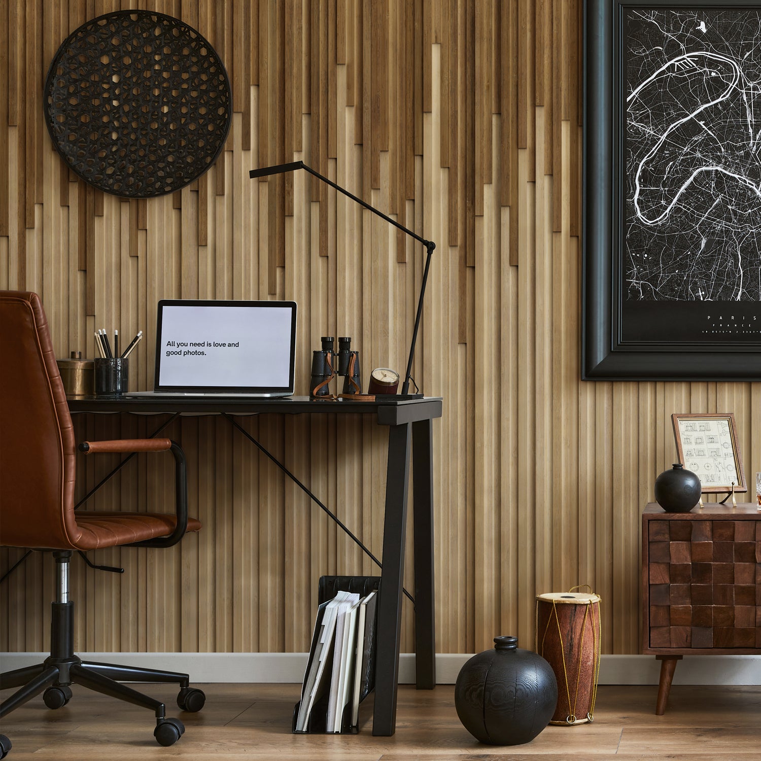 Revêtement mural Element 3D Piano Wood
