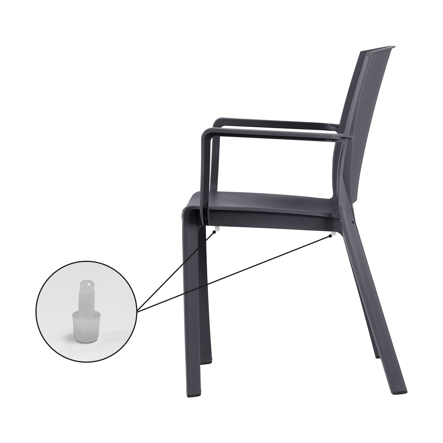 Chair stacking stop - armchairs