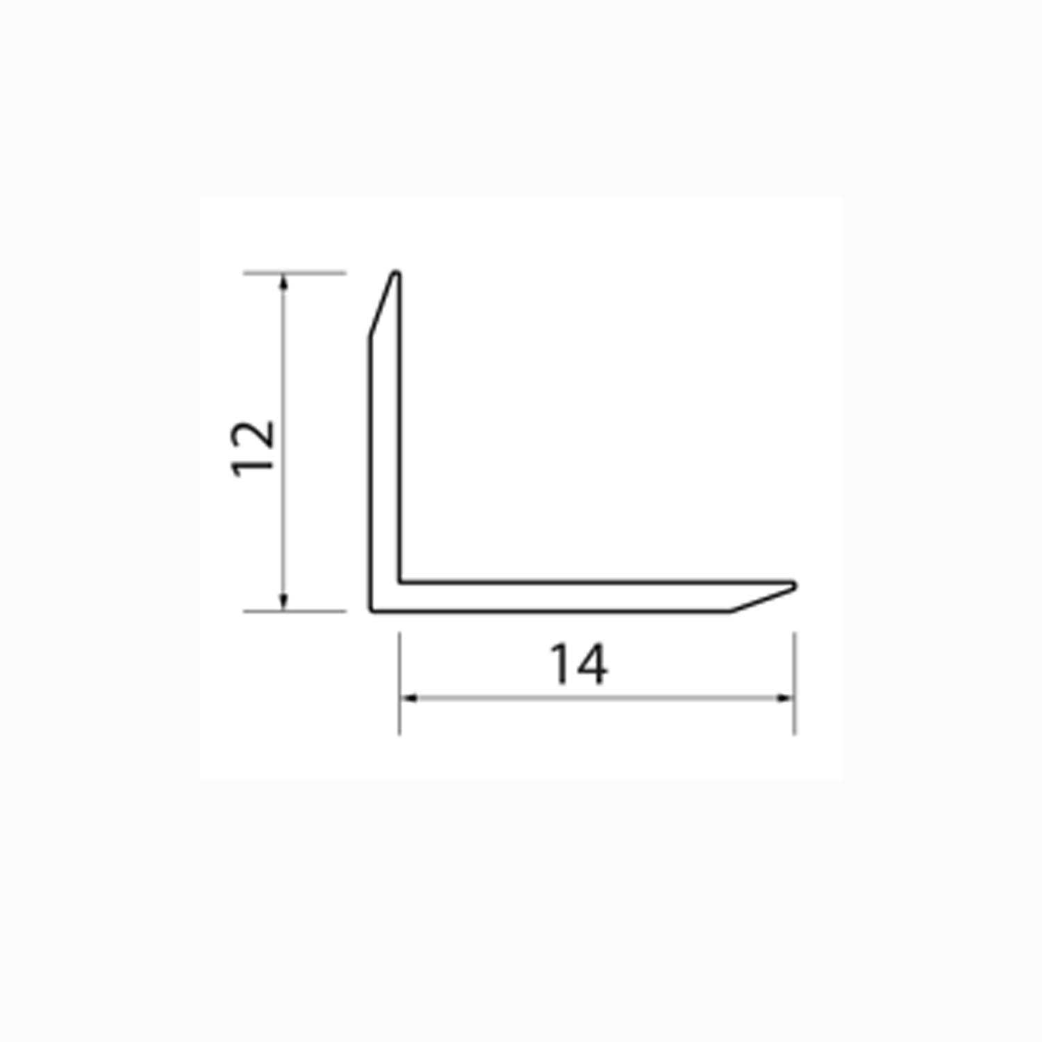 Aluminum finishing profile for covering