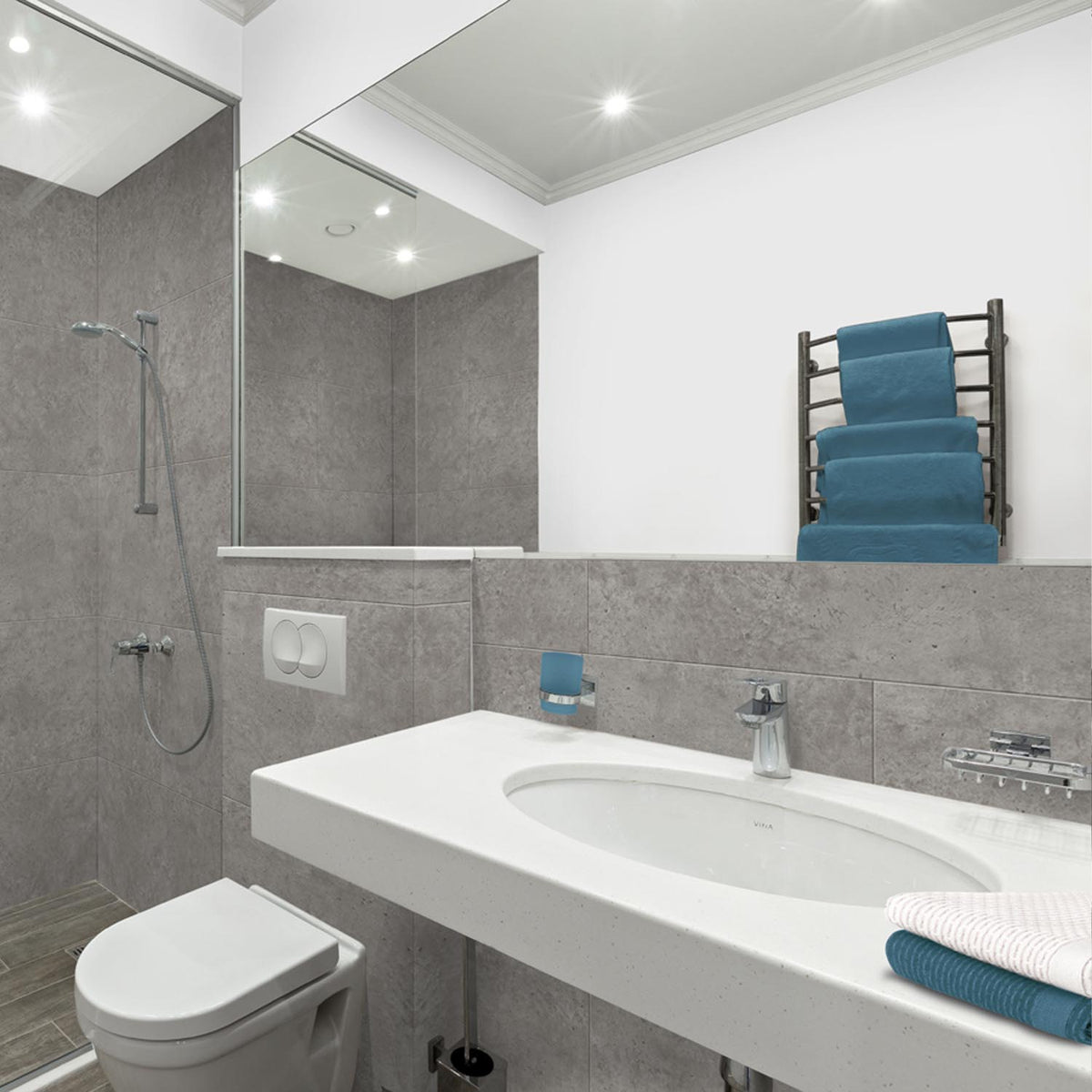 Gx Wall+ Gray Concrete composite wall tiles 60 x 120 cm | Wall tiles ...