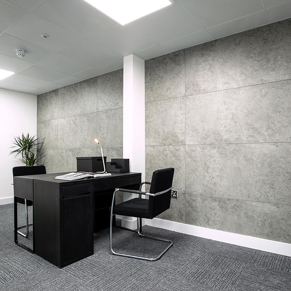 Dalles murales composites Gx Wall+ Grey Concrete 60 x 120 cm | Dalles ...