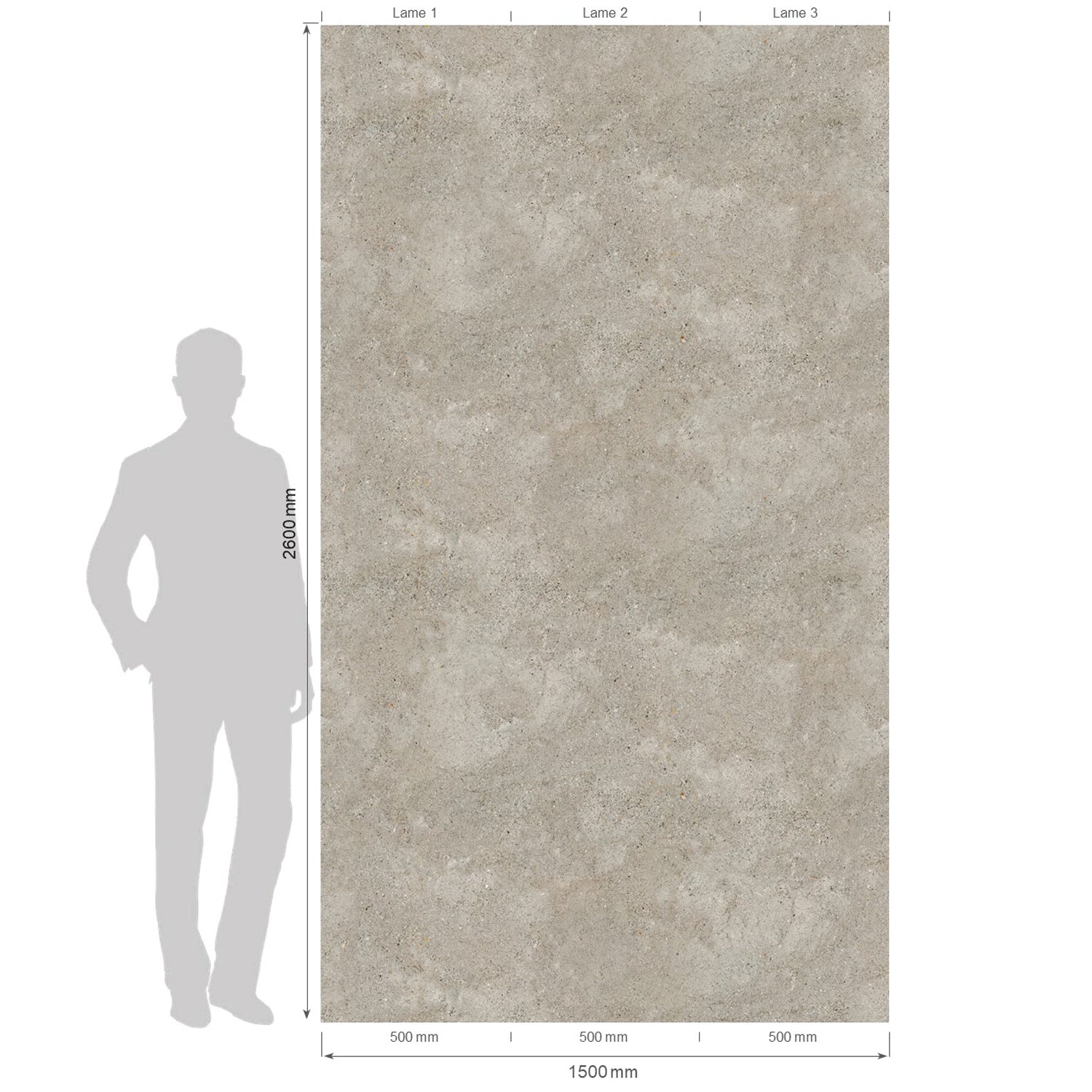 Revêtement mural Element 3D Grigio