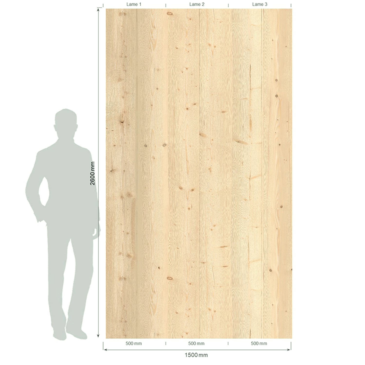 Revestimiento de pared Element 3D Natural