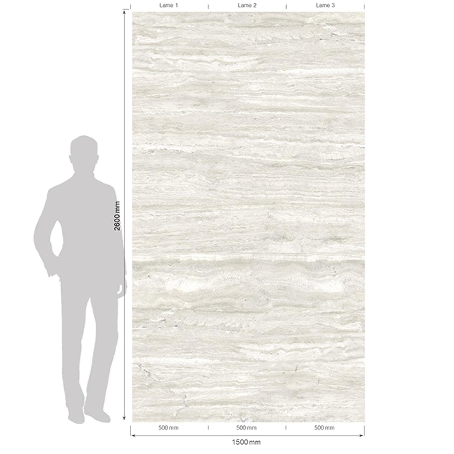 Revêtement mural Element 3D Romano Bianco brillant