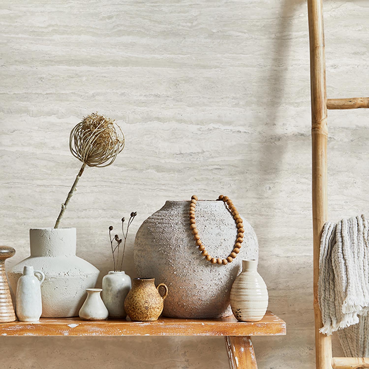 Revêtement mural Element 3D Romano Bianco brillant