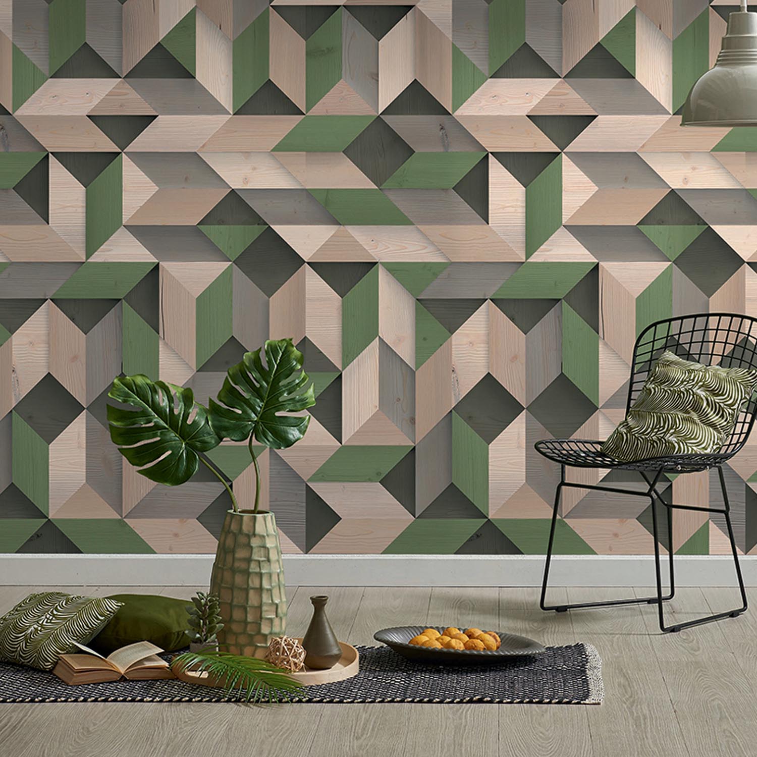 Revêtement mural Element 3D Tangram