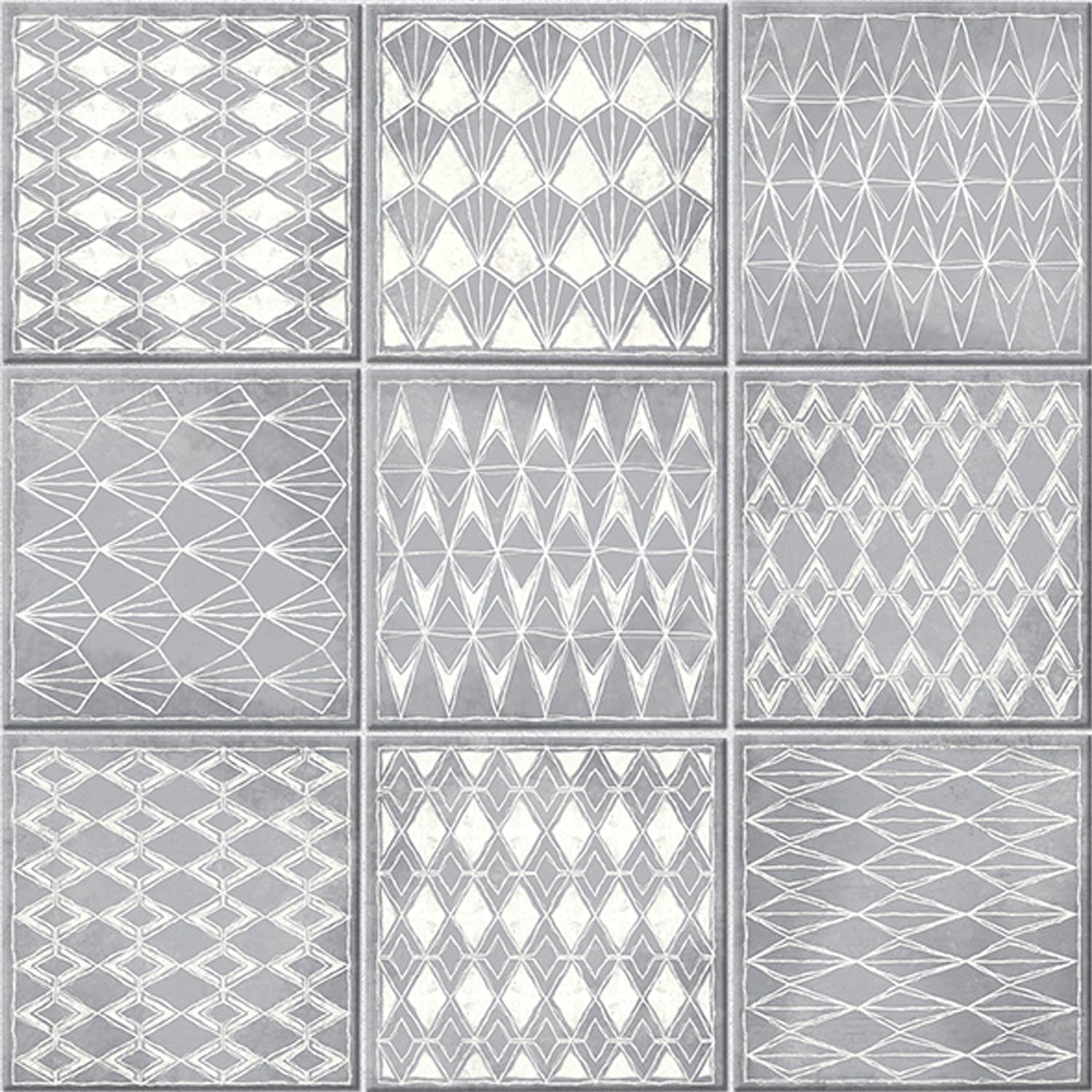Revêtement mural Element 3D Old Tiles grey